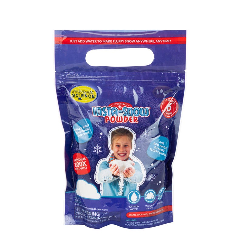 Steve Spangler Science The Original Insta-Snow Powder (Makes 6 gallons - 200g) - Image 1